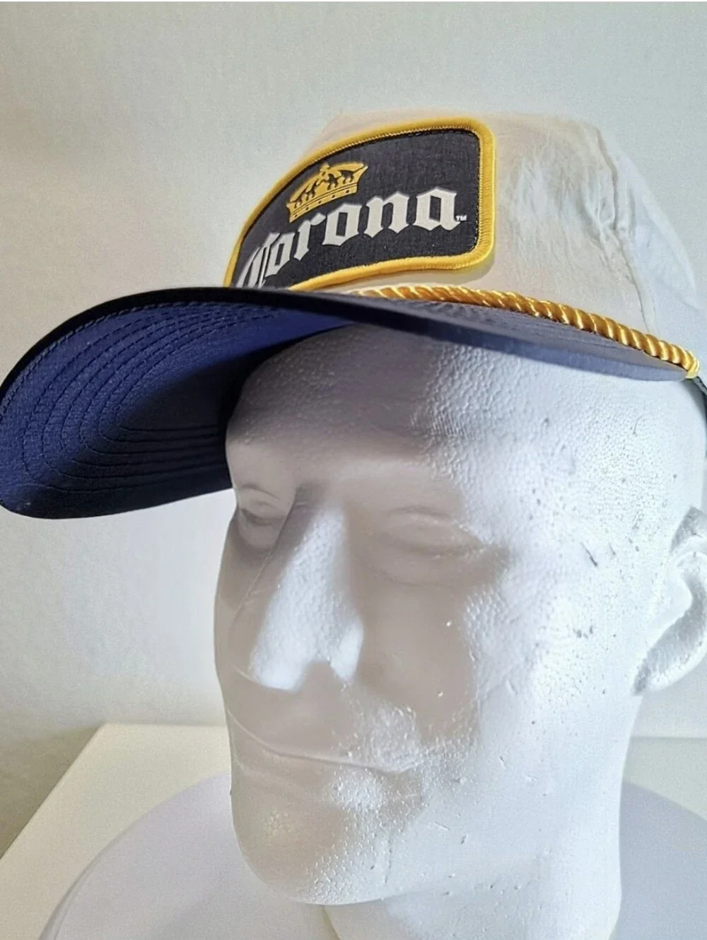 Corona Beer Golden Rope Hat Men's Snap-back Classic Captain's Style NWT